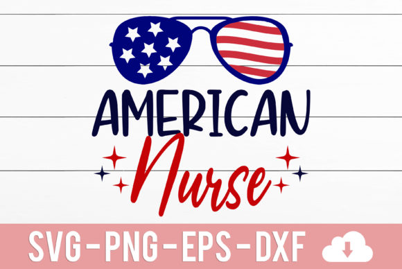 American Nurse Graphics for Crafts Branding