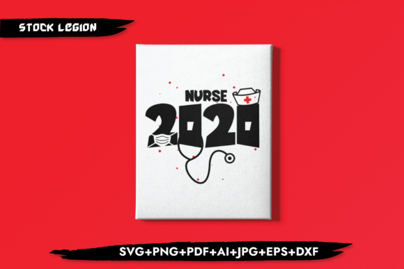 Nurse 2020 Mask Graphics for Crafts