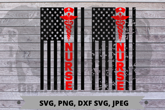 Nurse Flag Graphics for Crafts and Branding