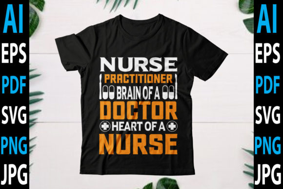 Nurse Practitioner Brain Graphics for Crafts