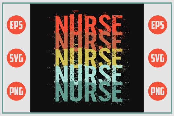 Retro Design - Nurse: Graphics for Crafts